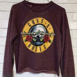 Guns N Roses Crop Sweatshirt